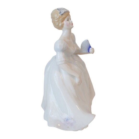 Vintage Royal Staffordshire Figurine Lady With Fan "Eugenie" Hand Painted - Picture 2 of 5